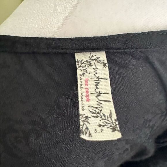 Intimately Free People Women's S Shooting Star Slip Dress Black Beaded Mini - Picture 5 of 7